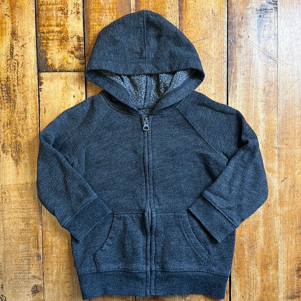 Jumping beans sweatshirt size 24 months gray Zip up hooded unisex grey hoodie